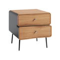 **Table de chevet moderne avec tiroirs en bois**